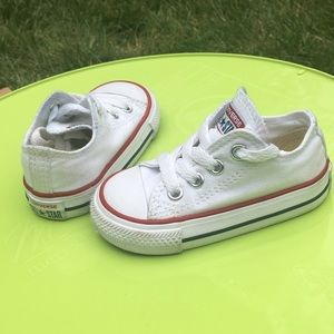 White Converse size 4C